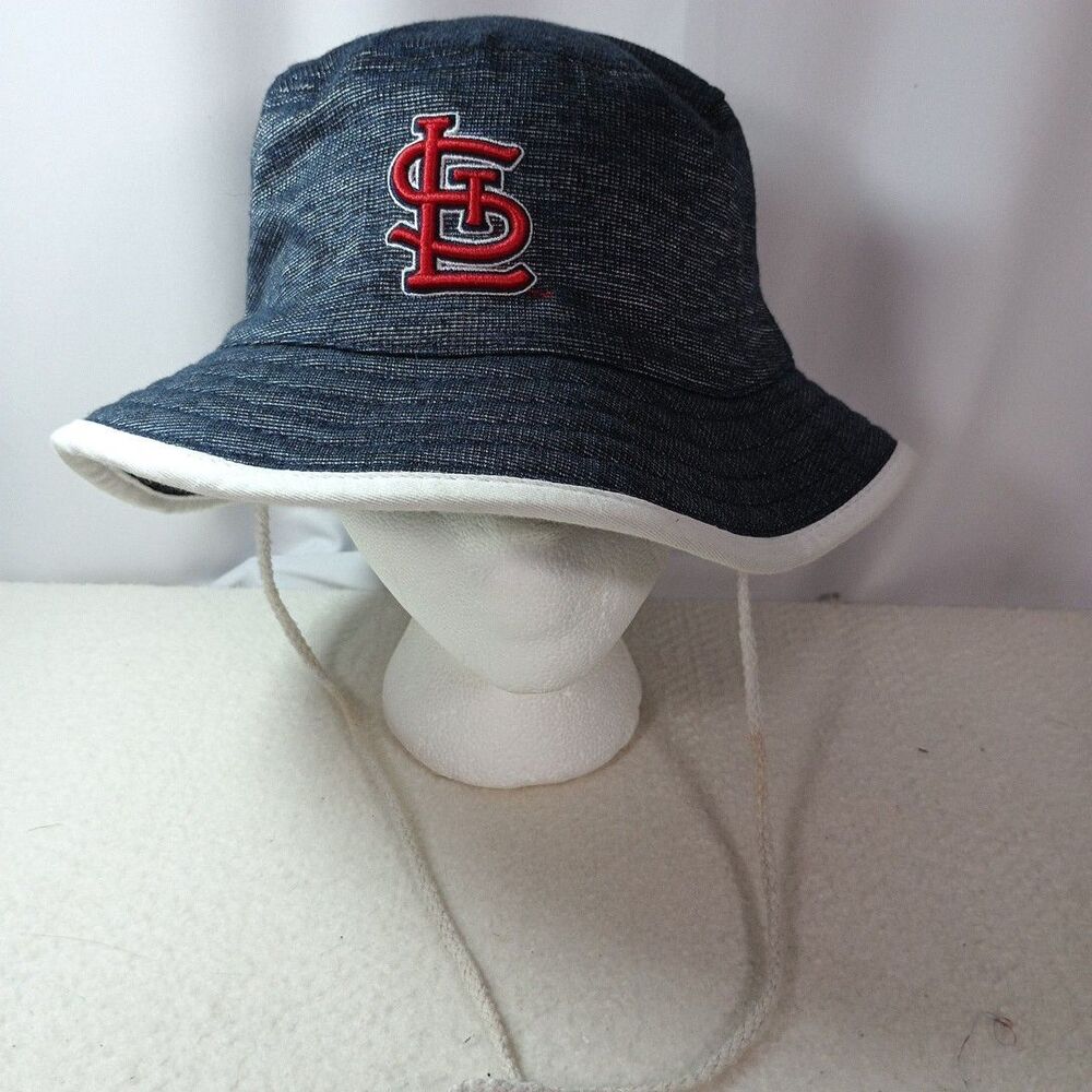 St. Louis Cardinals MLB Bucket Hat OSFM Blue Denim Game Day Giveaway